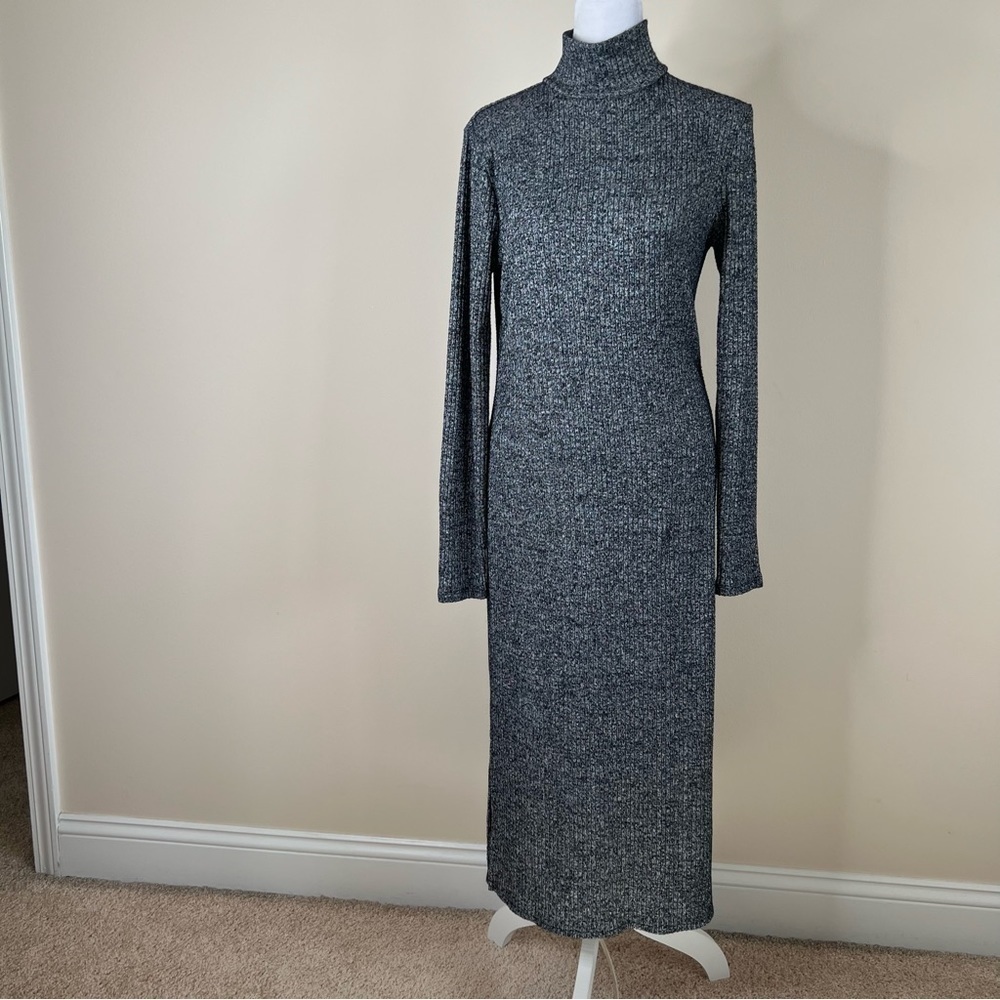 ! Banana Republic Marled Knit Ribbed Mock Neck
Sweater Dress